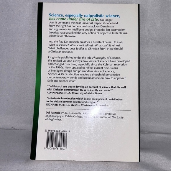 Book: Science & Its Limits: The Natural Sciences in Christian Perspective - Picture 4 of 4